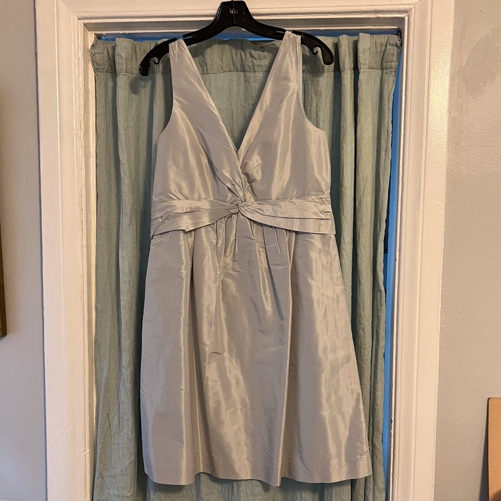 BANANA REPUBLIC MONOGRAM COCKTAIL DRESS, Size 12, Very Light Green, Never Worn